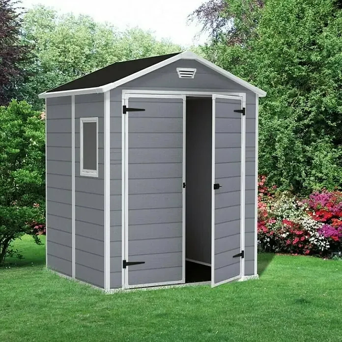 Caseta de jardín en resina Keter MANOR 65 DD