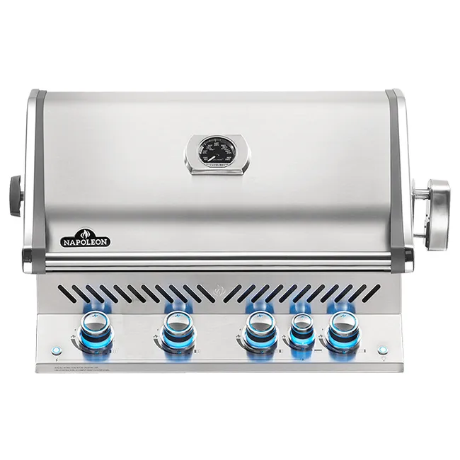 Barbacoa de Gas Encastrable Napoleon Prestige Pro 500 Inox - 3 Quemadores + Sizzle Zone