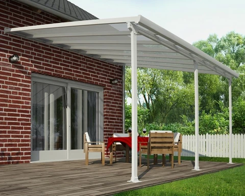 Cobertor de terraza Feria Palram - Canopia 4 x 4,25 m blanco