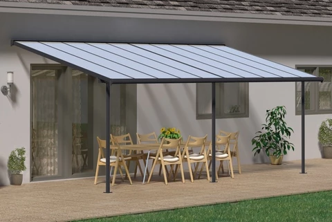 Techos para terrazas de aluminio Sierra Palram - Canopia 3 x 6,1 m gris