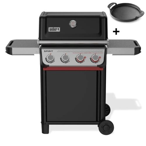 Barbacoa Spirit E-425 Negra + Plancha de Regalo