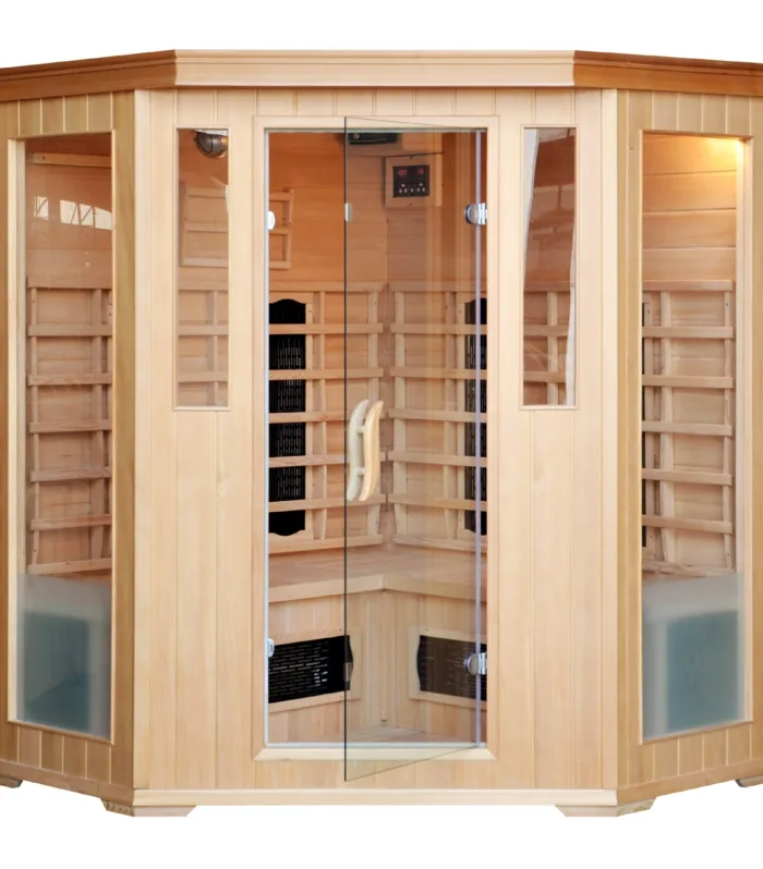 Sauna infrarroja con cromoterapia de lujo para 3/4 personas NARVIK