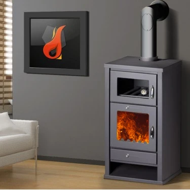 Estufa de Leña con Horno 16 KW BELLEZA DELUXE F