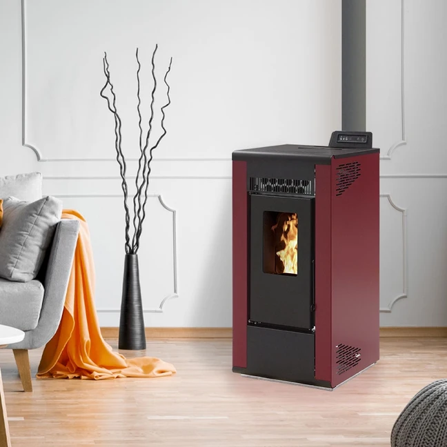 Estufa de pellet BELLEZA CARINO 7 kW Bordeaux