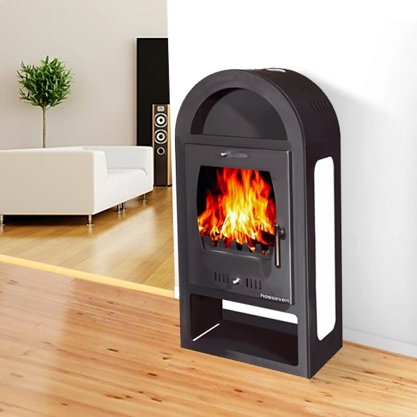 Estufa de leña BEAUTY Maestro K Luxe blanca 7 kW