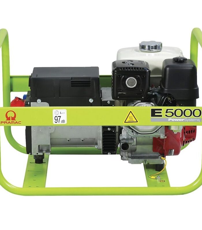 Generador eléctrico Gasolina Pramac E5000 trifásico 5000 W