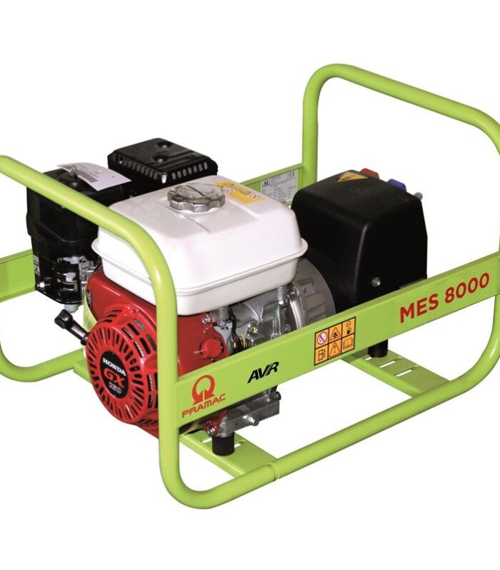 Generador eléctrico Gasolina Pramac MES8000 trifásico 6600 W