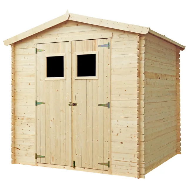 Caseta de jardín en madera - Deposito exterior I236xL226xH218 cm/ 4,33 m2 Piccola caseta para herramientas - TIMBELA M369