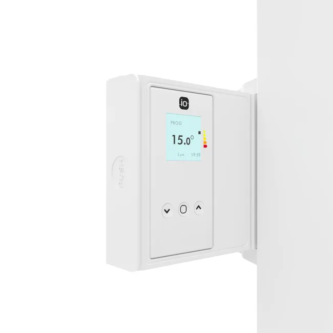 Radiador eléctrico de fluido con inercia 1500 W SAUTER Ipala vertical blanco