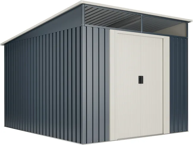 Caseta de metal Slevik II de 238x203x279 cm y 6.6 m2