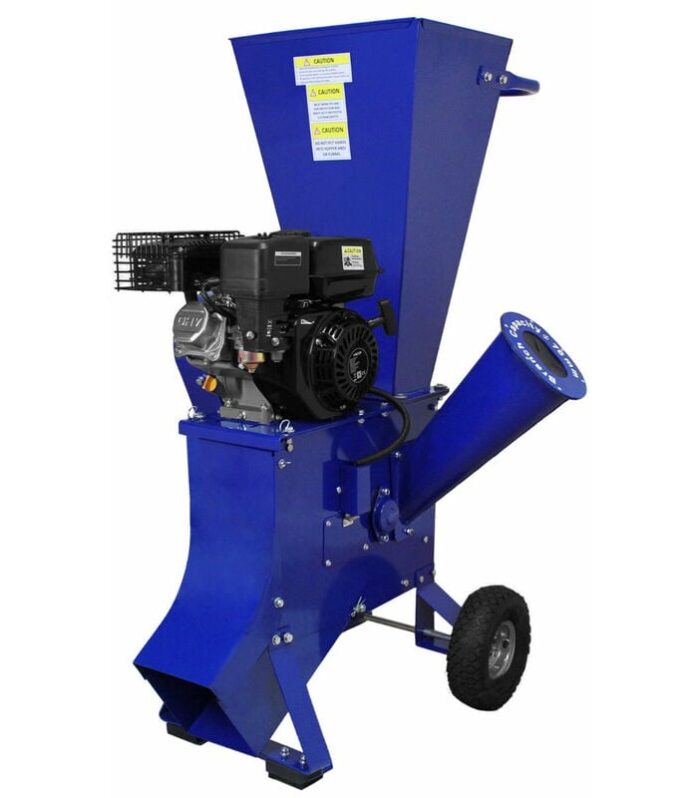 Biotrituradora 7 CV - 94 x 74 x 134 cm - 3600 rpm - Motor de gasolina 4 tiempos 3,6 L - diámetro máximo 76 mm - Trituradora de hojas