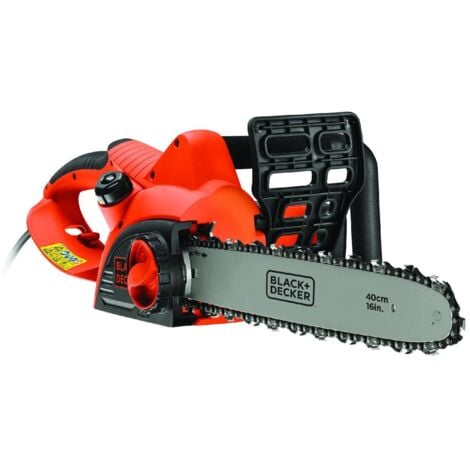Motosierra eléctrica Decker blanca y negra 2.000W Motosierra lunghezza corte 40 cm