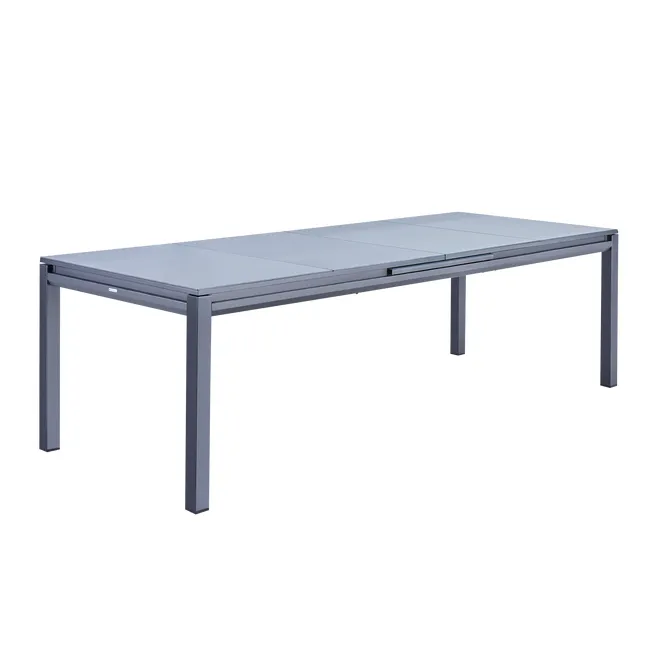 Mesa de jardín extensible Odyssea 100x256/320 cm antracita Naterial