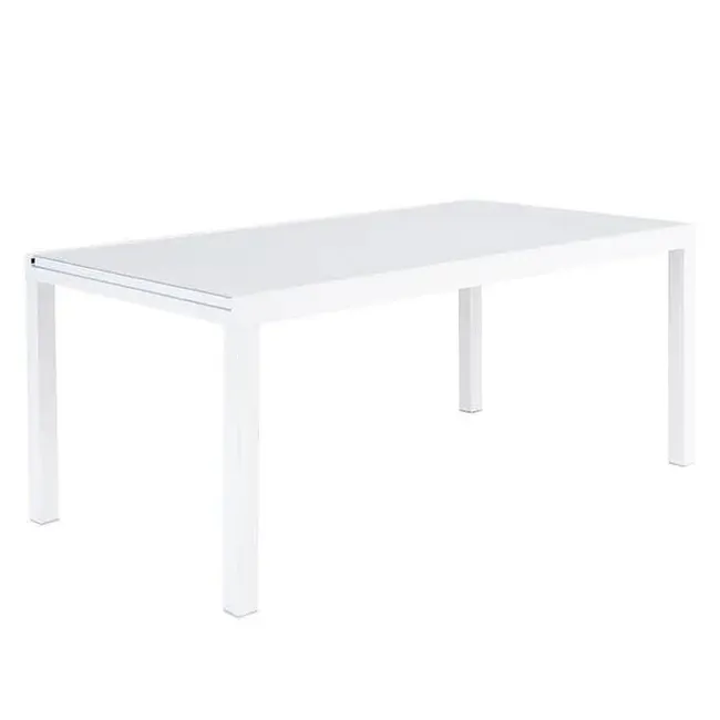 Mesa de jardín rettangolare blanco Lyra NATERIAL para 10 persone