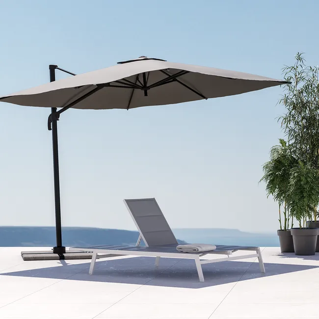 Pérgola de jardín Odyssea 380x319x267 cm blanco Naterial