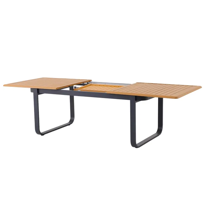 Mesa de jardín extensible en aluminio Calypso NATERIAL 192/257x100x74 cm