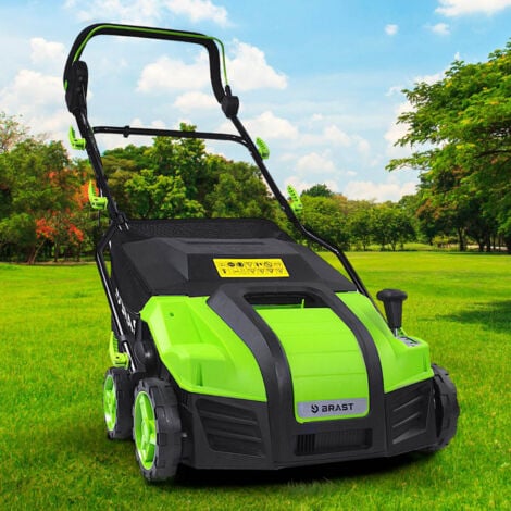 Aireador eléctrico BRAST 2000 W, ancho de trabajo 40 cm, ampio cestello de recogida para erba fino a 1000 m²