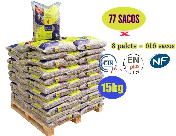 Pellets asturias – 8 Palets - 616 Sacos de 15kg