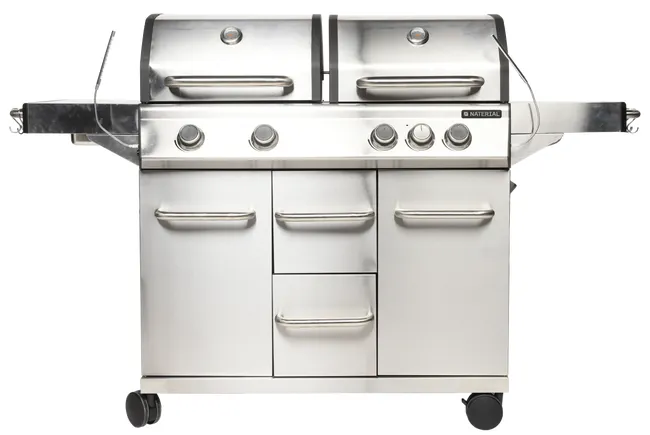 Barbacoa de gas NATERIAL Hudson de 4 quemadores y 17 kw de potencia