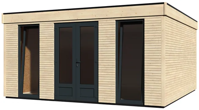 Cobertizo en madera Eco Lodge de 480x250x497 cm y 24,7 m2