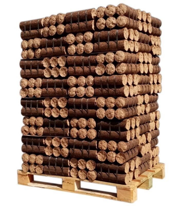 Tronco comprimido – Madera dura + madera blanda – Palet de 960 kg