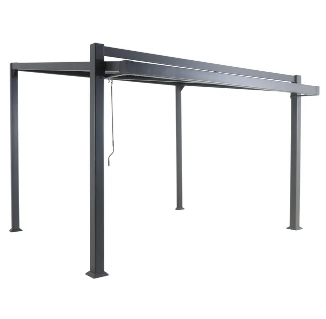 Bioclima Pérgola Lamelle Orientabili 319X380 Cm Gris Scuro Naterial Odyssea