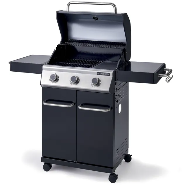 Barbacoa a gas Kenton NATERIAL con 3 fuochi y potencia 10,5 kW