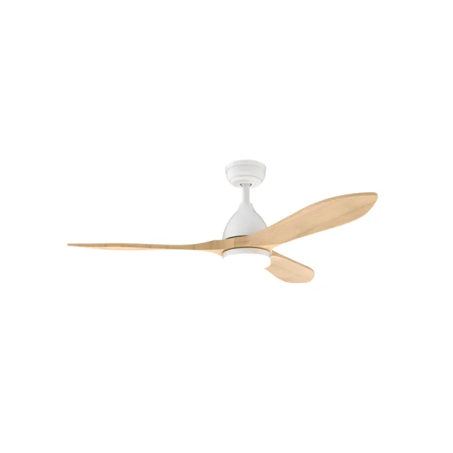 Ventilatore de soffitto con illuminazione a LED, Cloé, D127cm, SULION, madera.