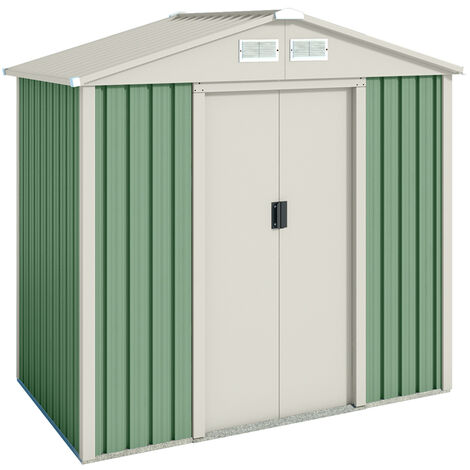 Caseta de jardín en metal Nybro 2,43 mq - 10 anni de garanzia - 201x121x176 cm. cobertizo metallico