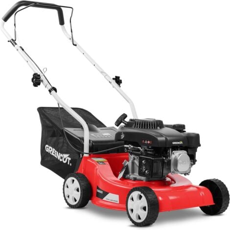 GLM660X Cortacésped de gasolina 132cc 5hp, anchura corte 39cm 18, altura corte 25-75mm regulable en 3 posizioni, cesto de recogida 35L