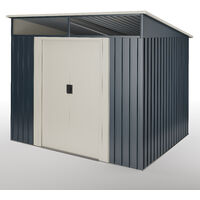 Caseta de jardín Wasabi Stark 4,6 m2 - 10 anni de garanzia - 194x239x203 cm. cobertizo metallico