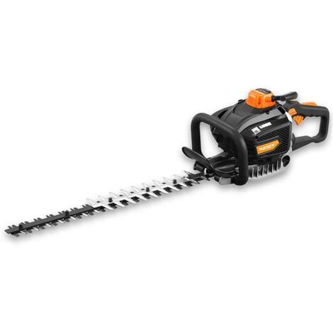 Cortasetos de gasolina profesional FUXTEC FX-MHP245-55cm - 0,85kW - motor 2 tiempos - impugnatura ergonomica girevole