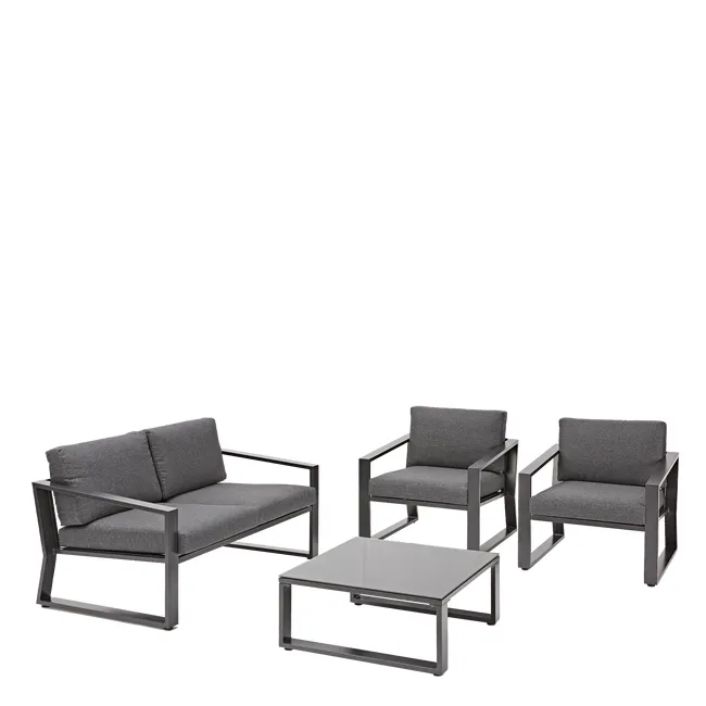 Set de mobili de jardín Lyra gris Naterial