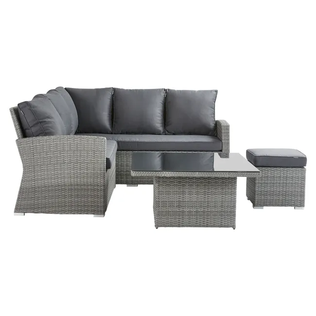 Set de jardín Relax Mes y sofá Davos Naterial 6 persone