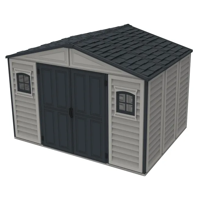 Riparo DA jardín Woodbridge Plus 10X8. Medidas 2.470 X 3.248 X 2.333 Mm. Avorio