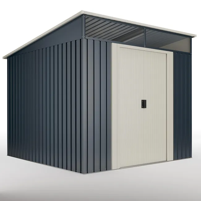 Caseta de metal Hoggar Malmo II de 239x203x236 cm y 5.6 m²