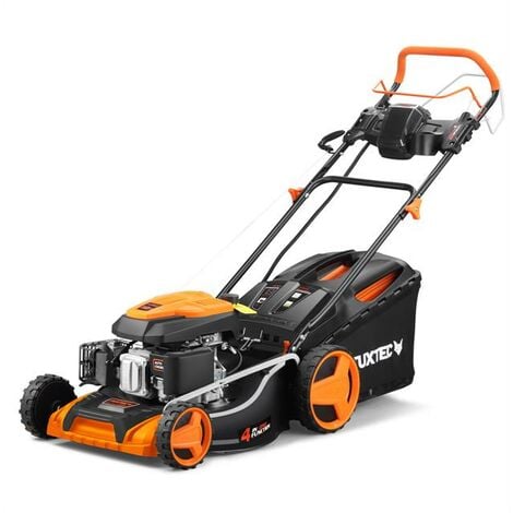 Cortacésped de gasolina FUXTEC 4in1 FX-RM5196eS con arranque eléctrico - 6HP/4,4kW Anchura de corte 51 cm & Regolazione altura 25 mm-75