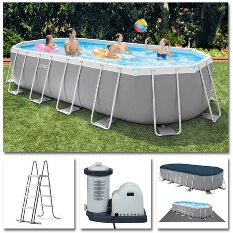 Bomba Depuratore Piscina Intex Prism Frame Ovale 503x274x122 cm