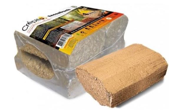Troncos de madera comprimida Crépito TECSABUCH (palé de 1 t)