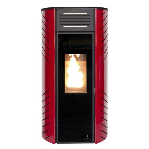 Estufa de Pellets CTL Zara 10 kW | Color Burdeos | Calor Eficiente