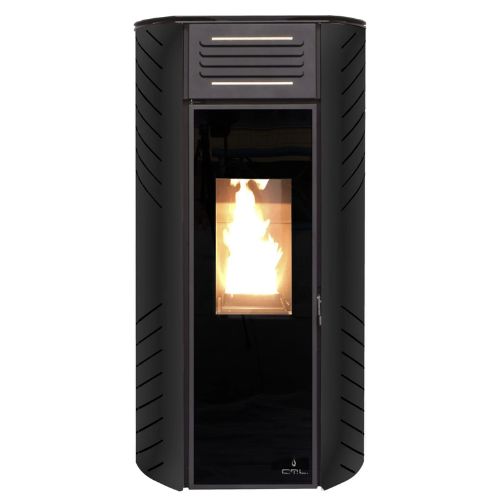 Estufa de Pellets CTL Zara 10 kW, en Negro.