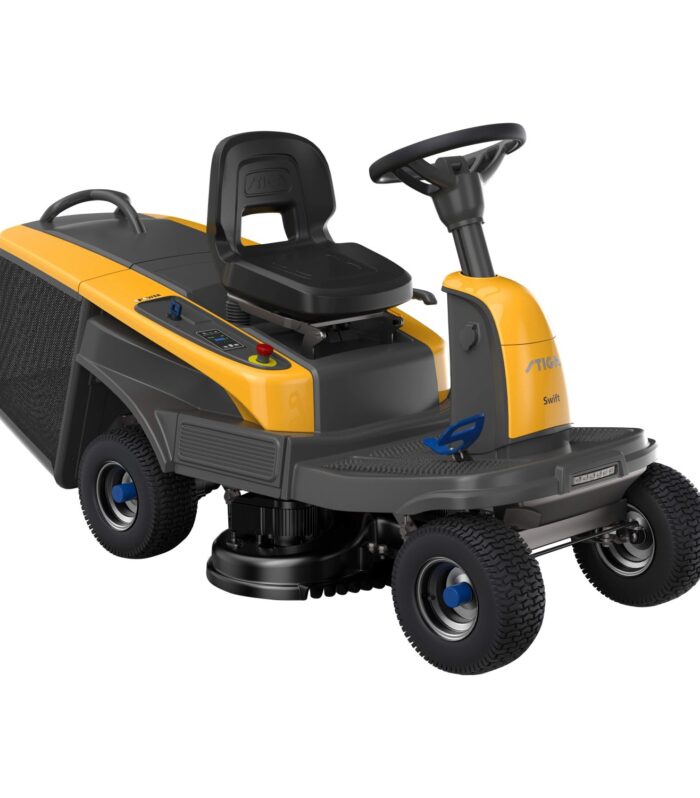 Tractor cortacésped inalámbrico Stiga Swift 372e incl. 3x 5 Ah y cargador, sistema de batería intercambiable