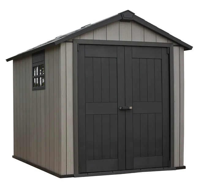Caseta de polipropileno Oakland 7.5X9 de 229x242x287 cm y 6.57 m2