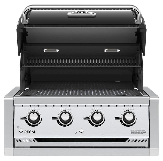Parrilla de jardín a gas BROIL KING Regal 420 Built-In – 4 quemadores, 12.8 kW, ideal para 10+ personas