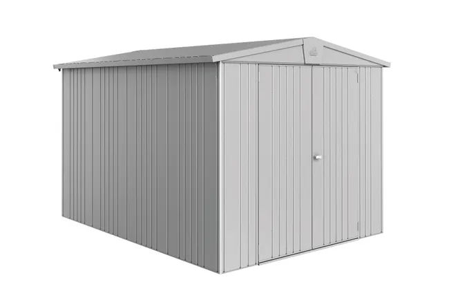 Caseta de metal plata Europa de 244x203x300 cm y 7.32 m2