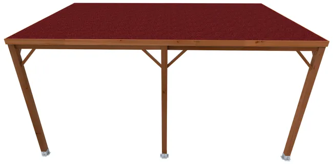 Marquesina de madera Aitana marrón de 300x500 cm