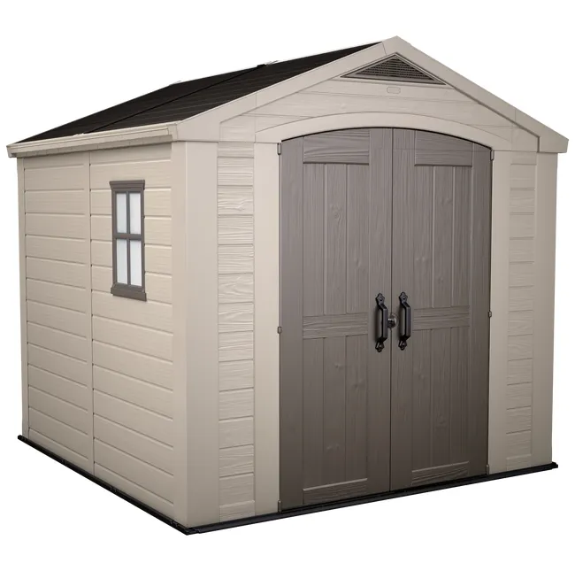 Caseta de resina Factor de 256.5x243x255 cm y 6.3 m2