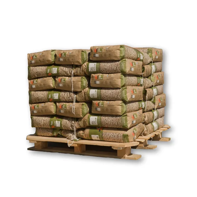 Palet de 35 sacos de combustible de biomasa NATURPELLET