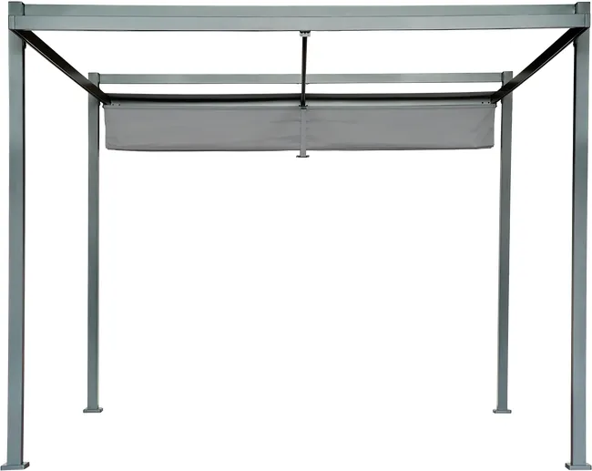 Pérgola en aluminio naturale Equinox Antracita 3 2X3 6M