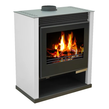BELLEZA RUBIN LUX Estufa de leña marfil 21 kW